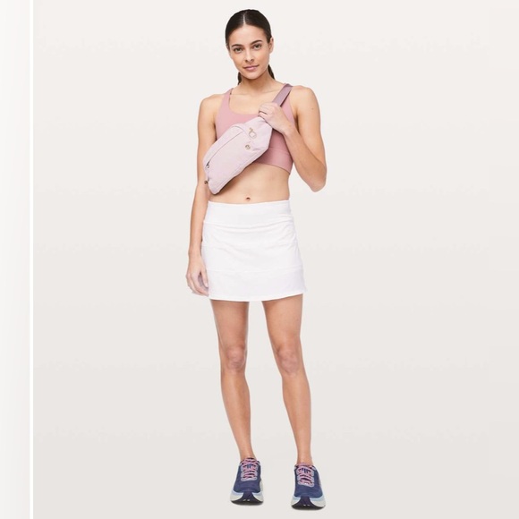 lululemon athletica Dresses & Skirts - Lululemon Pace Rival Skirt (Tall) *4-way Stretch 15"
White W8A85T